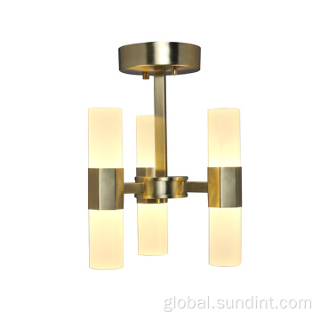Gold 6 Led Cafe Decorative Lighting Modern Brilliant 6 Led Light Indoor Ceiling Light Factory